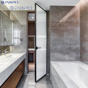 Cửa mở 1 cánh nhôm Slim