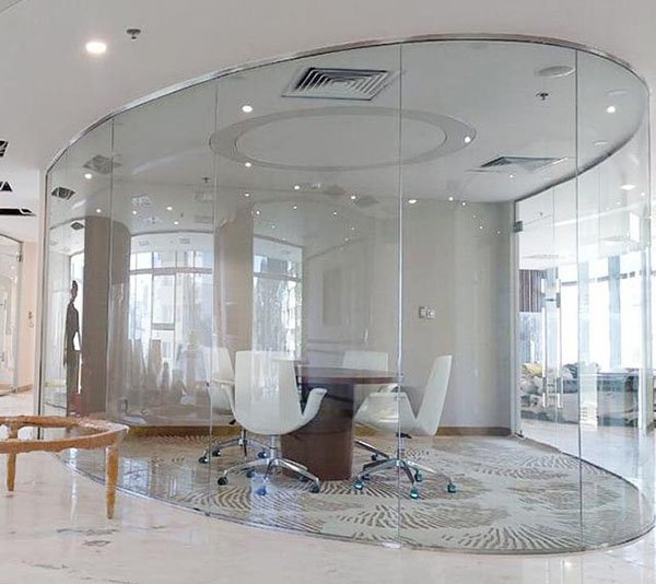 Mẫu vách kính cường lực đẹp vach kinh van phong 7